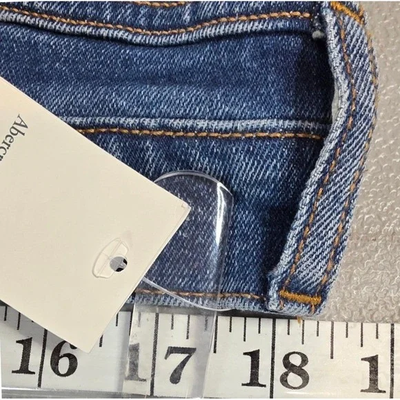 Abercrombie & Fitch Womens Plus Size 33 The Mom High Rise Jeans NWT - Picture 7 of 13